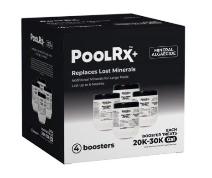 PoolRx PoolRx+ Mineral Algaecide Replacement Minerals 4 Booster Pack 20K-30K gals