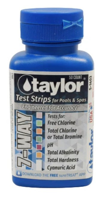 Taylor Pool and Spa 7-Way Test Strips