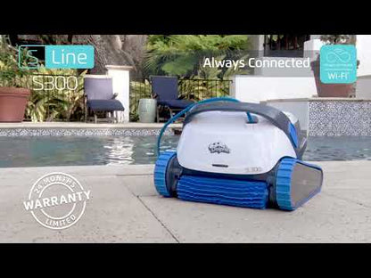 Maytronics Dolphin S300 Robotic Pool Cleaner with Wi-Fi and Caddy